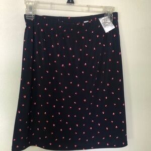 Susan Graver Blue Pink A-Line Skirt Casual